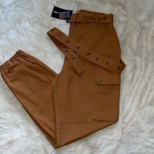 Carmel Chic Cargo Pants